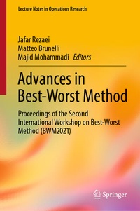 Enlarge image Cover: Advances in Best-Worst Method - Springer