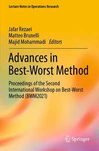 Enlarge image Cover: Advances in Best-Worst Method - Springer