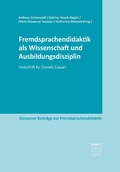 Cover: Fremdsprachendidaktik als Wissenschaft und Ausbildungsdisziplin - Narr Francke Attempto Verlag