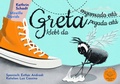 Cover: GRETA klebt da - enganxada est&agrave; - pegada est&aacute; - B&uuml;b&uuml;l Verlag