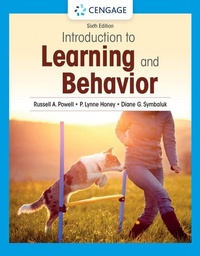 Enlarge image Cover: Introduction to Learning and Behavior - Wadsworth Publishing Co Inc