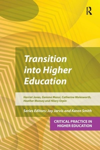 Enlarge image Cover: Transition into Higher Education - Critical Publishing Ltd