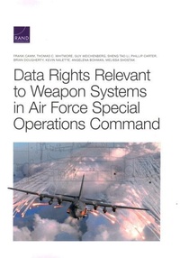 Enlarge image Cover: Data Rights Relevant to Weapon Systems in Air Force Special Operations Command - RAND