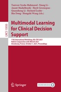 Cover: Multimodal Learning for Clinical Decision Support - Springer