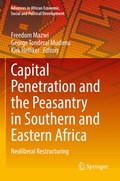Cover: Capital Penetration and the Peasantry in Southern and Eastern Africa - Springer