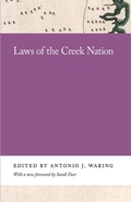 Cover: Laws of the Creek Nation - University of Georgia Press