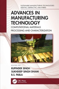Enlarge image Cover: Advances in Manufacturing Technology - CRC Press