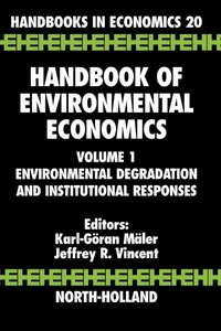 Enlarge image Cover: Handbook of Environmental Economics: Volume 1 - North-Holland