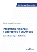 Abbildung von: Intégration régionale « appropriée » en Afrique - Peter Lang Verlag