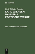 Cover: Vermischte Gedichte - De Gruyter