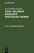 Cover: Lyrische Gedichte - De Gruyter