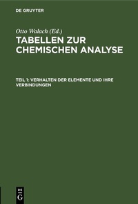 Abbildung von: Verhalten der Elemente und ihre Verbindungen - De Gruyter