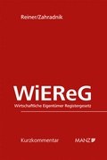 Cover: Wirtschaftliche Eigent&uuml;mer Registergesetz WiEReG - Manz