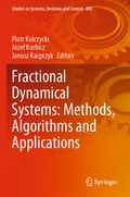 Cover: Fractional Dynamical Systems: Methods, Algorithms and Applications - Springer