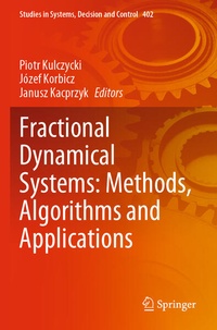 Enlarge image Cover: Fractional Dynamical Systems: Methods, Algorithms and Applications - Springer