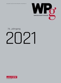 Abbildung von: WPg 2021 Einbanddecke - IDW