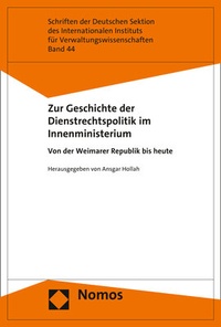 Abbildung von: Zur Geschichte der Dienstrechtspolitik im Innenministerium - Nomos
