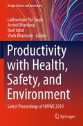 Cover: Productivity with Health, Safety, and Environment - Springer