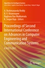Cover: Proceedings of Second International Conference on Advances in Computer Engineering and Communication Systems - Springer