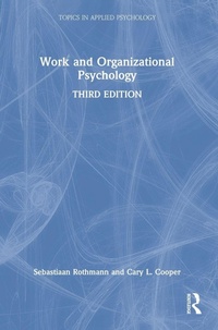 Enlarge image Cover: Work and Organizational Psychology - Routledge