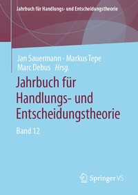 Abbildung von: Jahrbuch für Handlungs- und Entscheidungstheorie - Springer VS