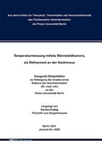 Abbildung von: Temperaturmessung mittels Wärmebildkamera, als Refinement an der Nacktmaus - Mensch & Buch