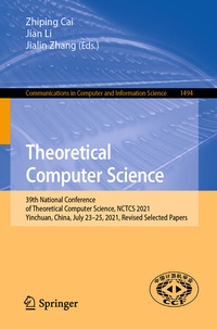 Enlarge image Cover: Theoretical Computer Science - Springer