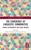 Cover: The Coherence of Linguistic Communities - Routledge