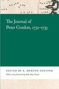 Cover: The Journal of Peter Gordon, 1732-1735 - University of Georgia Press