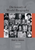 Cover: Dictionary of World Biography - ANU Press