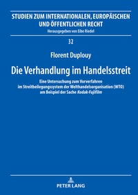 Abbildung von: Die Verhandlung im Handelsstreit - Peter Lang Verlag