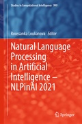 Cover: Natural Language Processing in Artificial Intelligence - NLPinAI 2021 - Springer