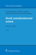 Cover: Droit constitutionnel suisse - St&auml;mpfli Verlag