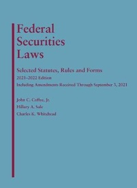 Enlarge image Cover: Federal Securities Laws - Foundation Press