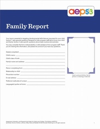 Enlarge image Cover: Assessment, Evaluation, and Programming System for Infants and Children (AEPS (R)-3) - Brookes Publishing Co