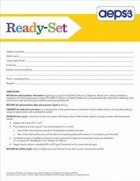 Enlarge image Cover: Assessment, Evaluation, and Programming System for Infants and Children (AEPS (R)-3) - Brookes Publishing Co