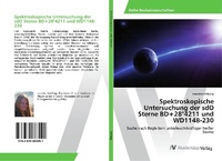 Abbildung von: Spektroskopische Untersuchung der sdO Sterne BD+28°4211 und WD1148-230 - AV Akademikerverlag
