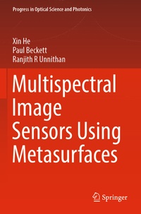 Enlarge image Cover: Multispectral Image Sensors Using Metasurfaces - Springer