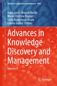 Enlarge image Cover: Advances in Knowledge Discovery and Management - Springer