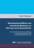 Cover: Betriebswirtschaftliche und steuerliche Beratung von Start-ups durch Steuerberater - Cuvillier Verlag
