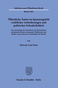 Abbildung von: Öffentliche Ämter im Spannungsfeld rechtlicher Anforderungen und politischer Erforderlichkeit. - fibre