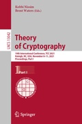 Cover: Theory of Cryptography - Springer