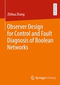 Cover: Observer Design for Control and Fault Diagnosis of Boolean Networks - Springer Vieweg