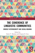 Cover: The Coherence of Linguistic Communities - Routledge