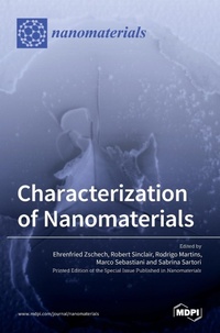 Enlarge image Cover: Characterization of Nanomaterials - MDPI AG