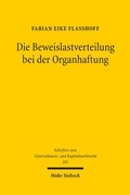 Abbildung von: Die Beweislastverteilung bei der Organhaftung - Mohr Siebeck