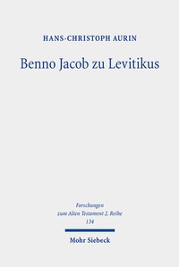 Abbildung von: Benno Jacob zu Levitikus - Mohr Siebeck