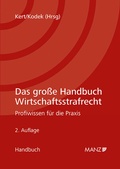 Cover: Das gro&szlig;e Handbuch Wirtschaftsstrafrecht - Manz