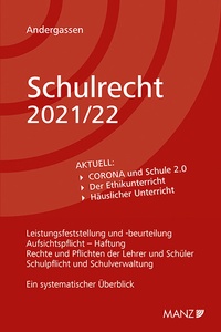 Abbildung von: Schulrecht 2021/22 - Manz