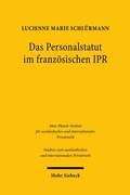 Abbildung von: Das Personalstatut im französischen IPR - Mohr Siebeck